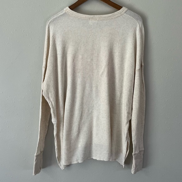 Offline by Aerie Oversized Thermal Oatmeal Colored Size Medium - Picture 9 of 13